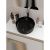 Раковина накладная Watersense Paula D37 W00772 370х370х130 мм мрамор черный матовый