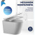 Унитаз подвесной безободковый торнадо Watersense Rita Pro Vortex W00751 52х32х35,5 см микролифт