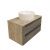 Раковина накладная Watersense Milana S D40 W00007 400х400х145 мм с полочкой под смеситель, белая