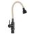 Смеситель для кухни Fmark FS8288H-12 с гибким изливом, бежевый (6)