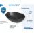 Раковина накладная Watersense Amelia 40 W00066 410х335х145 мм черная матовая