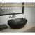 Раковина накладная Watersense Amelia 40 W00069 410х335х145 мм черный мрамор