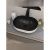 Раковина накладная Watersense Rita 48 Duo artceramic W00767 485х350х140 мм черно-белый матовый