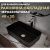 Раковина накладная Watersense Eva Mini 48 W00172 480х295х135 мм черная матовая