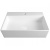 Раковина накладная Watersense Alina 56 W00020 565х425х140 мм с полочкой под смеситель, белая