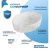 Раковина накладная Watersense Amelia 50 W00770 505х360х140 мм мрамор белый матовый