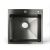 Мойка для кухни врезная G.lauf GL-6050MG графит из нержавеющей стали, 60*50 см без сифона