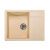 Мойка для кухни врезная SimGran Q-18 бежевая из кварцистик, 65*50.3 см без сифона