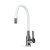Смеситель для кухни Wasser Zimmer ZM-7781-2-768 хром, гибкий излив белый, SUS304 (12)