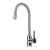 Смеситель для кухни Wasser Zimmer ZM-7781-2-757 хром, гибкий излив графит, SUS304 (12)
