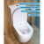 Унитаз напольный безободковый торнадо Watersense Milana Vortex W00744 микролифт 63х39х84 см.