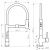Смеситель для кухни Fmark FS0152Q графит, черный (6)