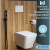 Унитаз подвесной безободковый торнадо Watersense Eva Vortex W00082 49х34х35 см микролифт, дюропласт