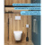 Унитаз подвесной безободковый торнадо Watersense Milana Pro Vortex W00159 49х31х36 см микролифт, дюропласт
