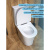 Унитаз напольный безободковый Watersense Belinda Pro W00119 микролифт, сидение ПП, 65х37,5х83см
