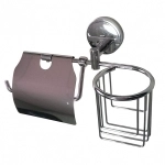 Держатель туалетной бумаги и освежителя воздуха Санакс 1216 с крышкой