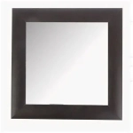 Зеркало для ванной Венге 420х420 в багете из МДФ