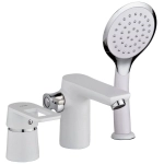 Смеситель для ванны Potato P1130-7 врезной белый