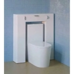 Стеллаж для туалета RAVAL SPACE 90/103 Белый напольный