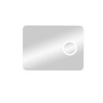 Зеркало для ванной Bliss ЗЛП429 800х600 LED подсветка сенсорный выключатель с увеличительной линзой