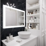 Зеркало для ванной Relax ЗЛП32 800x600 LED подсветка сенсорный выключатель