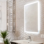 Зеркало для ванной Naomi ЗЛП94 400х640 LED подсветка сенсорный выключатель