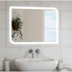 Зеркало для ванной Fantasy ЗЛП171 800х600 LED подсветка с часами