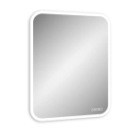 Зеркало для ванной Glamour ЗЛП264 600x800 LED подсветка с подогревом и часами