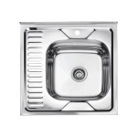 Мойка для кухни накладная LEDEME L96060-6R из нержавеющей стали, 60*60 см без сифона