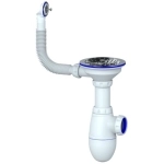 Сифон для мойки Unicorn В411 с круглым переливом