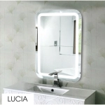 Зеркало для ванной Lucia ЗЛП912 600х800 LED подсветка с подогревом и часами