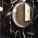 Зеркало для ванной Infiniti ЗЛП1017 Black LED подсветка сенсорный выключатель