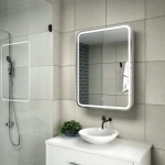 Зеркало-шкаф для ванной Tulip ЗЛП200 600х800 LED подсветка сенсорный выключатель