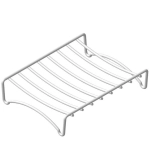 Мыльница для ванной ProfFero П0002421 Белая настольная