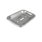 Мыльница для ванной Санакс 1228 литая из нержавеющей стали настенная