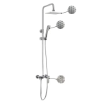 Душевая стойка GFmark 4875 с тропическим душем и смесителем