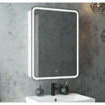 Зеркало-шкаф для ванной Elliot ЗЛП961 600х800 LED подсветка сенсорный выключатель