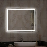 Зеркало для ванной Mercury ЗЛП571 800х600 LED подсветка сенсорный выключатель