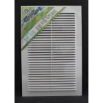 Космовент Решетка вентиляционная 200х300 с москитной сеткой пластиковая белая арт.Л200 (150)