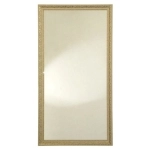 Зеркало для ванной Версаль 500х950 Белое золото в багете из пластика