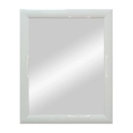 Зеркало для ванной Айсберг 600х740 Белый в багете из пластика