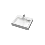 Раковина для ванной MARRBAXX Шарм V63 (сигн.бел.) Granit  Д-600мм, Ш-500мм, Г-110мм
