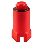 Заглушка длинная 1/2 пластиковая красная (упаковка 10 штук) НФ-00000057