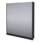 Шкаф с зеркалом GS Калипсо 80  800х160х700мм Цемент темн. 11432