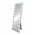 Зеркало Гримерное напольное Белое на 20 ламп 600х1750 ЗГП42