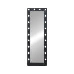 Зеркало Гримерное напольное Черное на 20 ламп 600х1750 ЗГП45