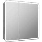 Зеркало-шкаф Elliott LED 800х800 с датчиком движения, розеткой МВК014