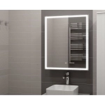 Зеркало-шкаф Allure LED 550х800 левый с сенсором и розеткой МВК002