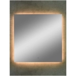 Зеркало Trezhe LED 1000х1000 с бесконтактным сенсором, теплая подсветка ЗЛП318