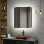 Зеркало-шкаф Eltoro Black 760х850 LED подсветкой МВК114